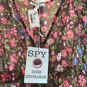 SPY Zone - Maxi Flared Printed Dress with Sleeves
